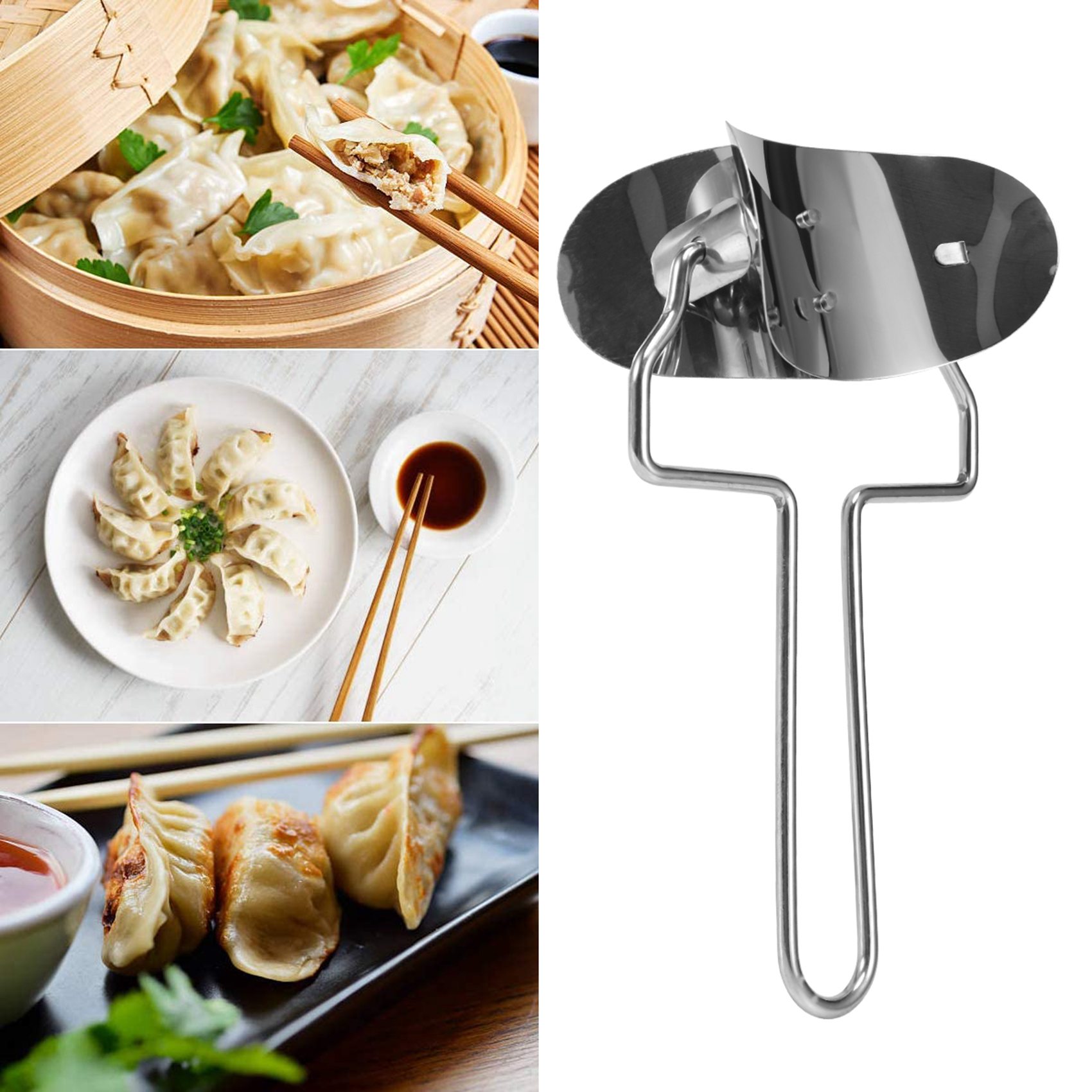 Alat Pembuat Pangsit Cepat, 8  - Gyoza Dumpling Maker ulasan dan harga