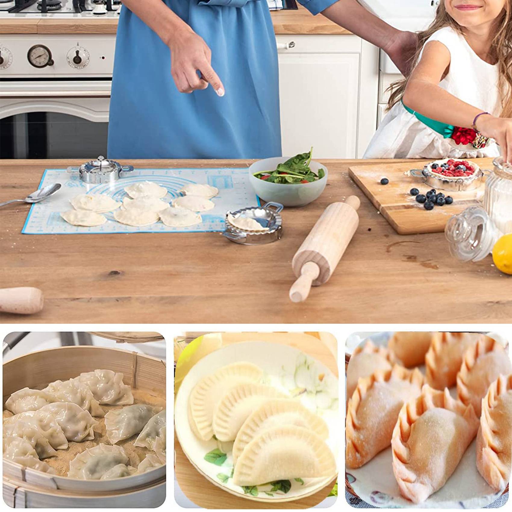Alat Pembuat Pangsit Cepat, 8  - Gyoza Dumpling Maker ulasan dan harga