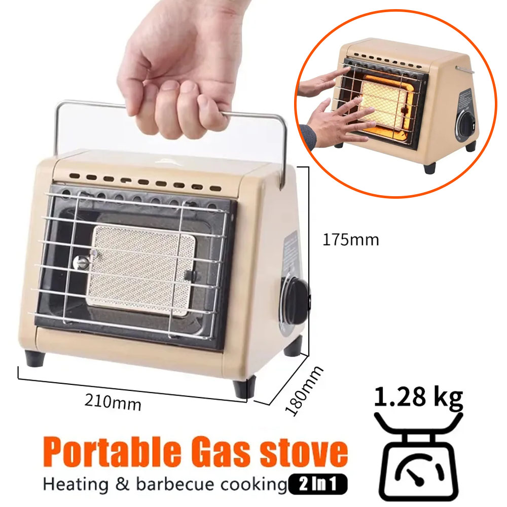 Kompor Gas Portabel 2 in 1 Pem - Home Cooking Heater ulasan dan harga