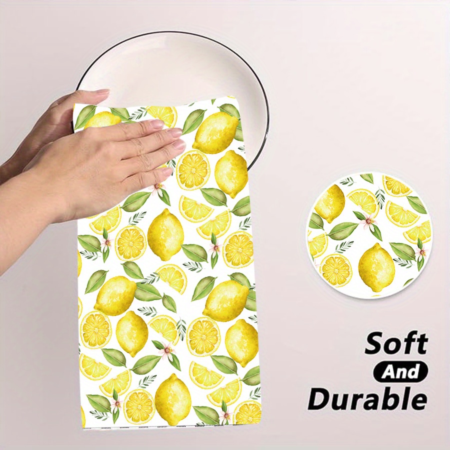 2 Buah, Handuk Dapur Lemon Wre - Home Cooking Cookbook ulasan dan harga