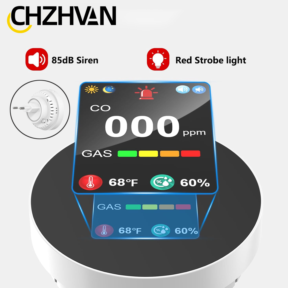 CHZHVAN Detektor Karbon Monoks - Home Cooking Gas ulasan dan harga
