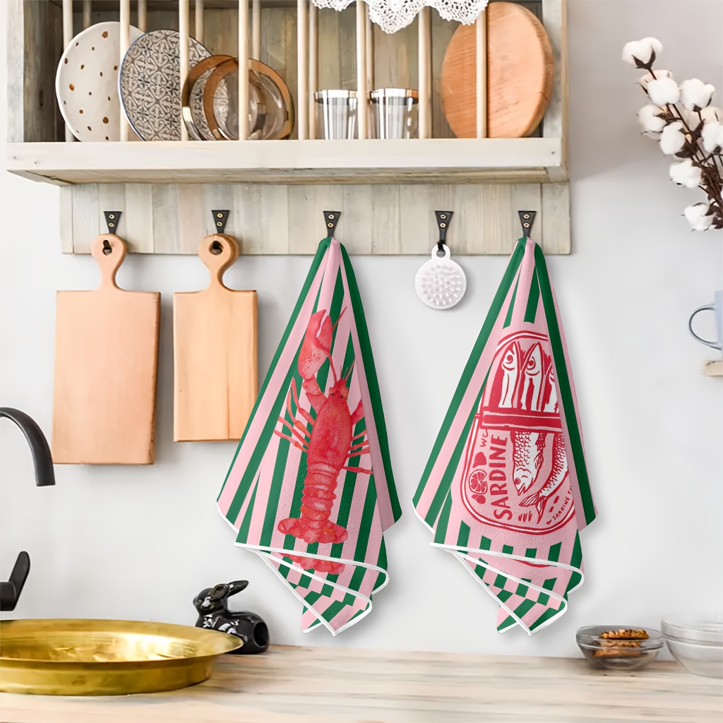 2 Buah, Handuk Dapur Desain Ka - Home Cooking Cookbook ulasan dan harga