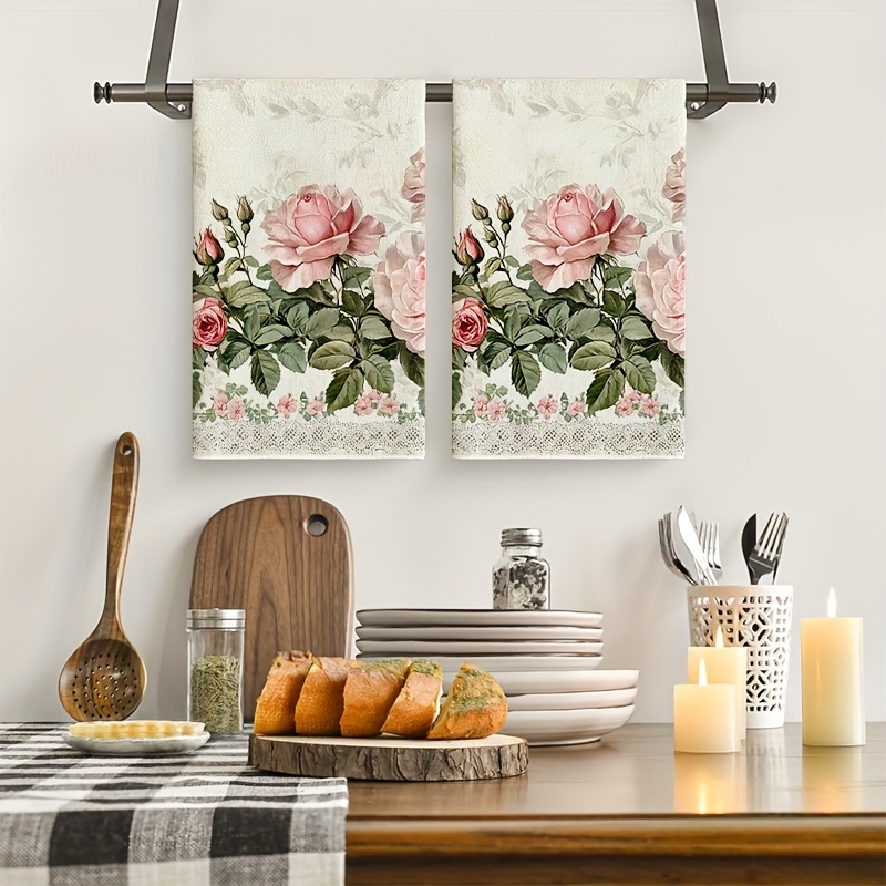 2 Buah, Handuk Dapur Vintage B - Home Cooking Cookbook ulasan dan harga