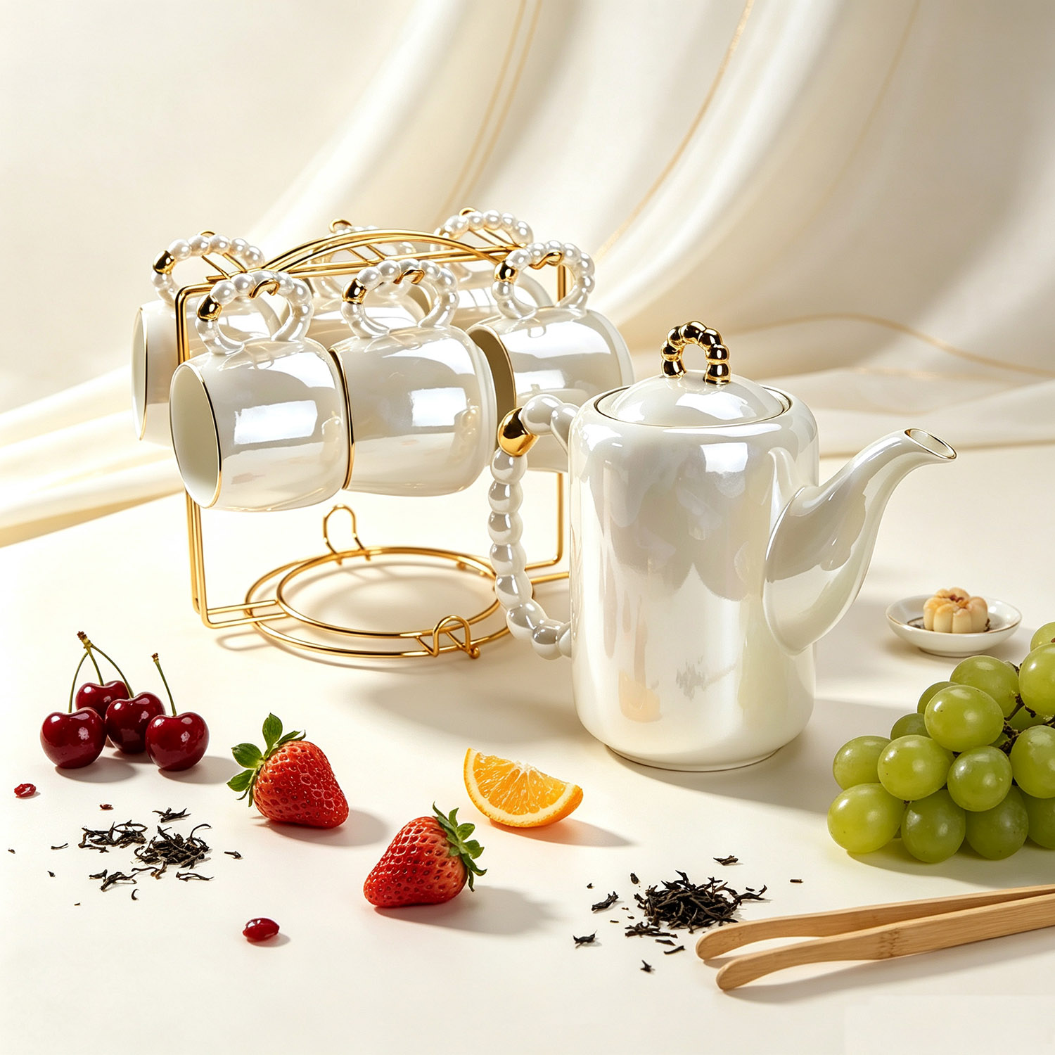 8 buah Set Peralatan Teh Keram - Home Cooking Recipes ulasan dan harga